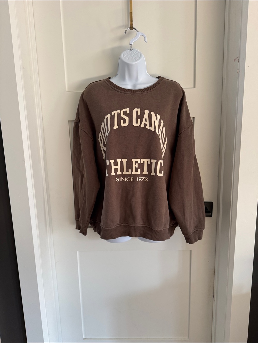 Roots Brown 'Roots Canada Athletics' Crewneck Sweatshirt - Picture 2 of 8